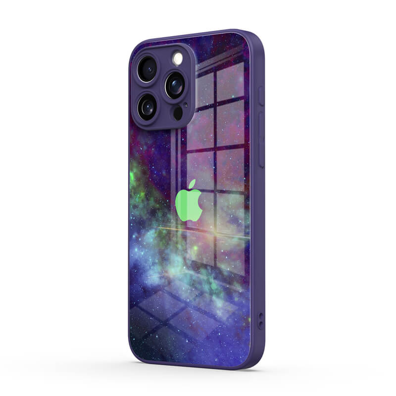 Psychedelic Purple World - iPhone Glass Case