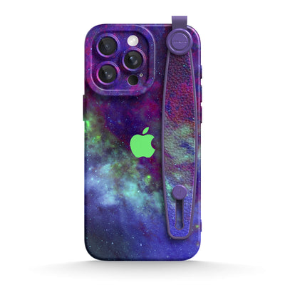 Psychedelic Purple World - iPhone Wrist Strap Case