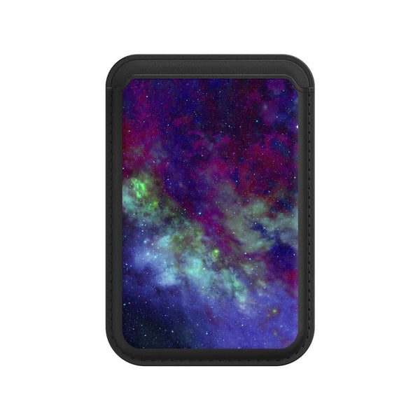 Psychedelic Purple World - iPhone Leather Wallet