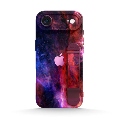 Blue Red Nebula - iPhone Wrist Strap Case