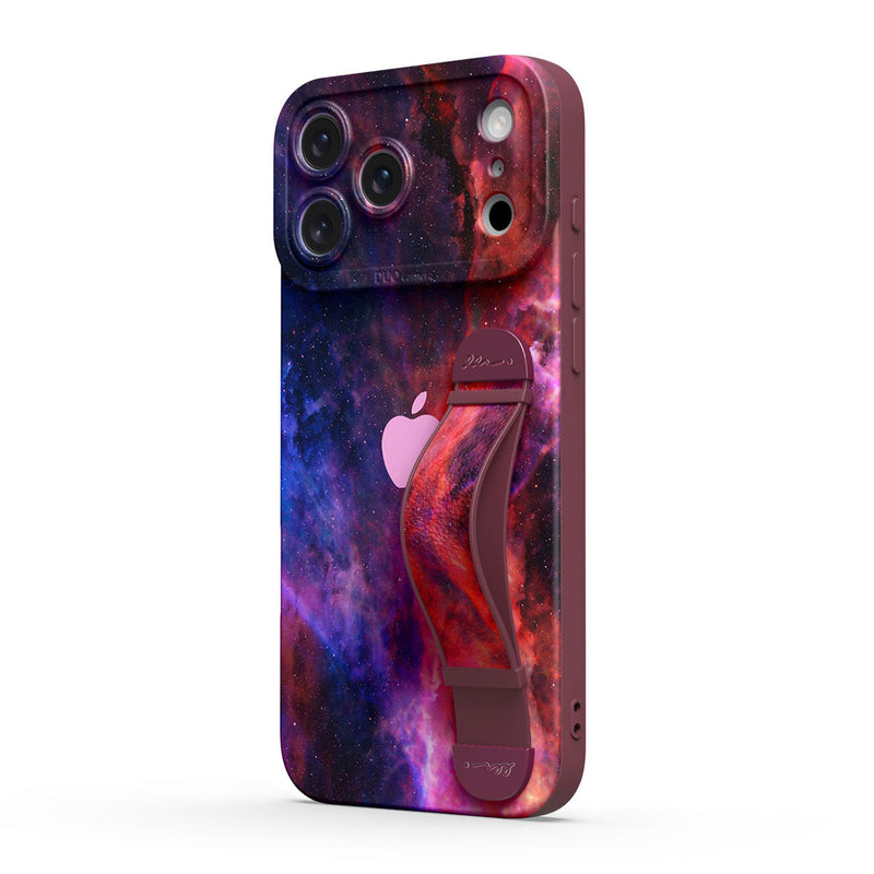 Blue Red Nebula - iPhone Wrist Strap Case