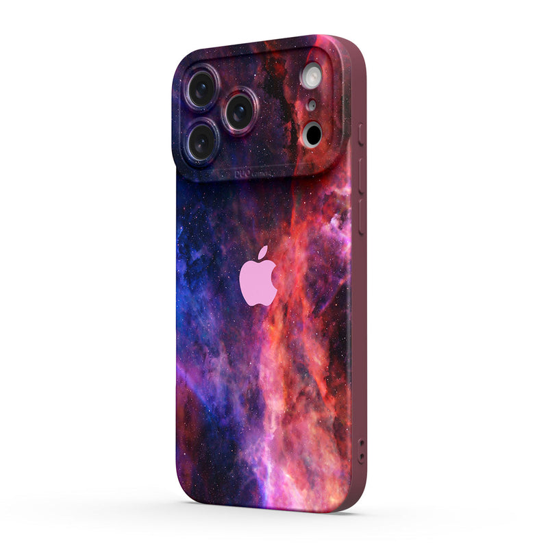 Blue Red Nebula - iPhone Silicone Case