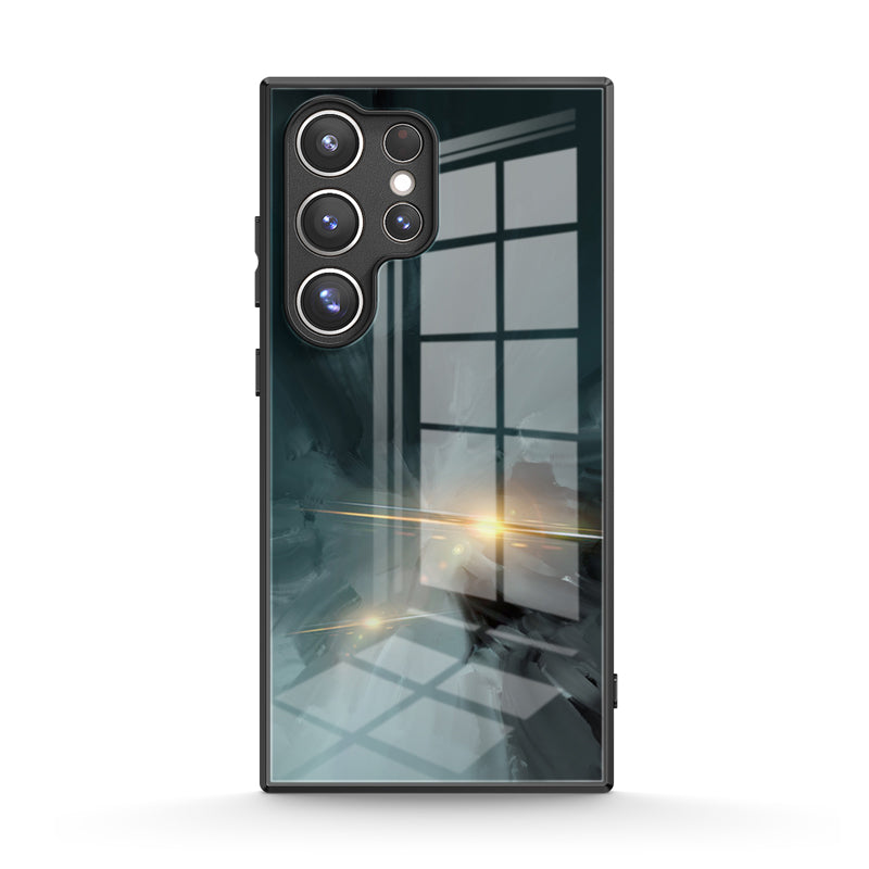Zwart Grijs - Samsung hoesje