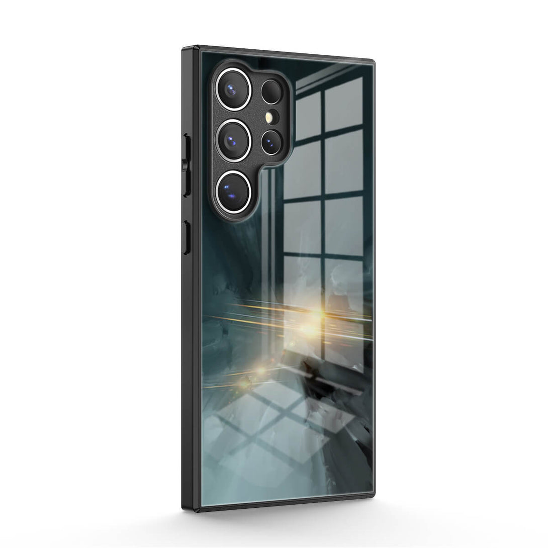 Zwart Grijs - Samsung hoesje