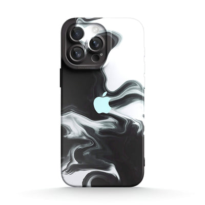 Black White - iPhone Silicone Case