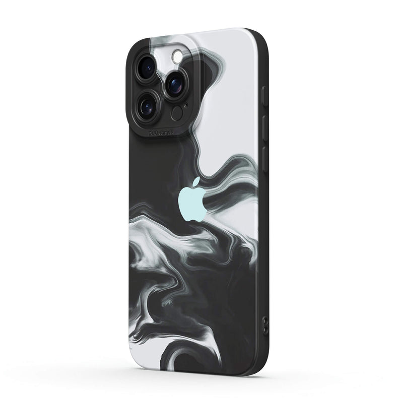 Black White - iPhone Silicone Case