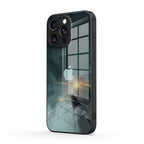 Black Gray - iPhone Glass Case