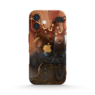 Amber Brown - iPhone Wrist Strap Case