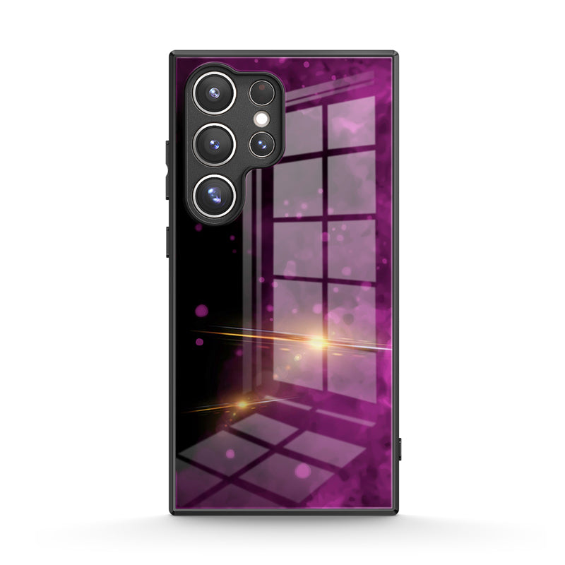 Zwart Paars - Samsung hoesje