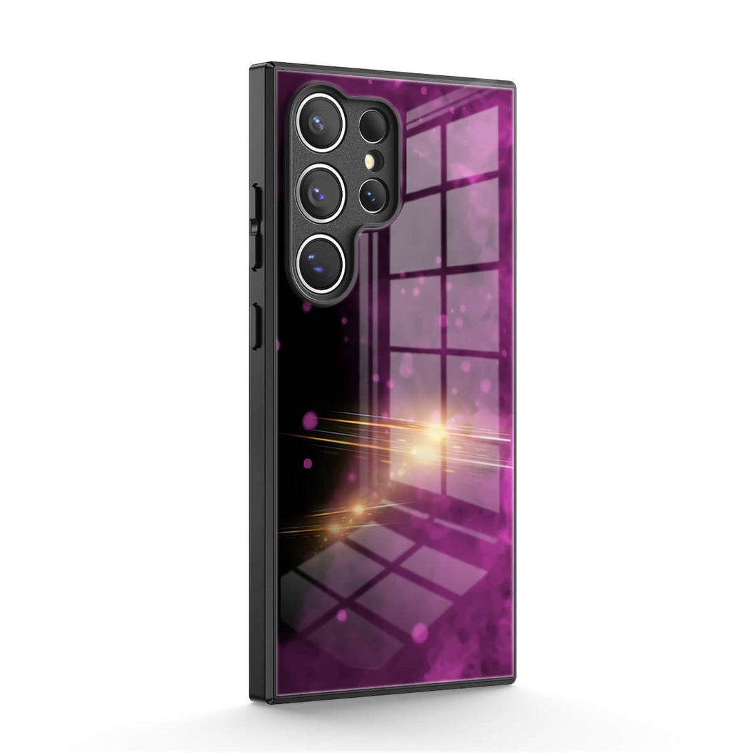 Zwart Paars - Samsung hoesje