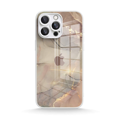 Elegant Brown - iPhone Glass Case