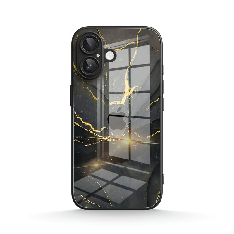Black Gold Sand - iPhone Glass Case