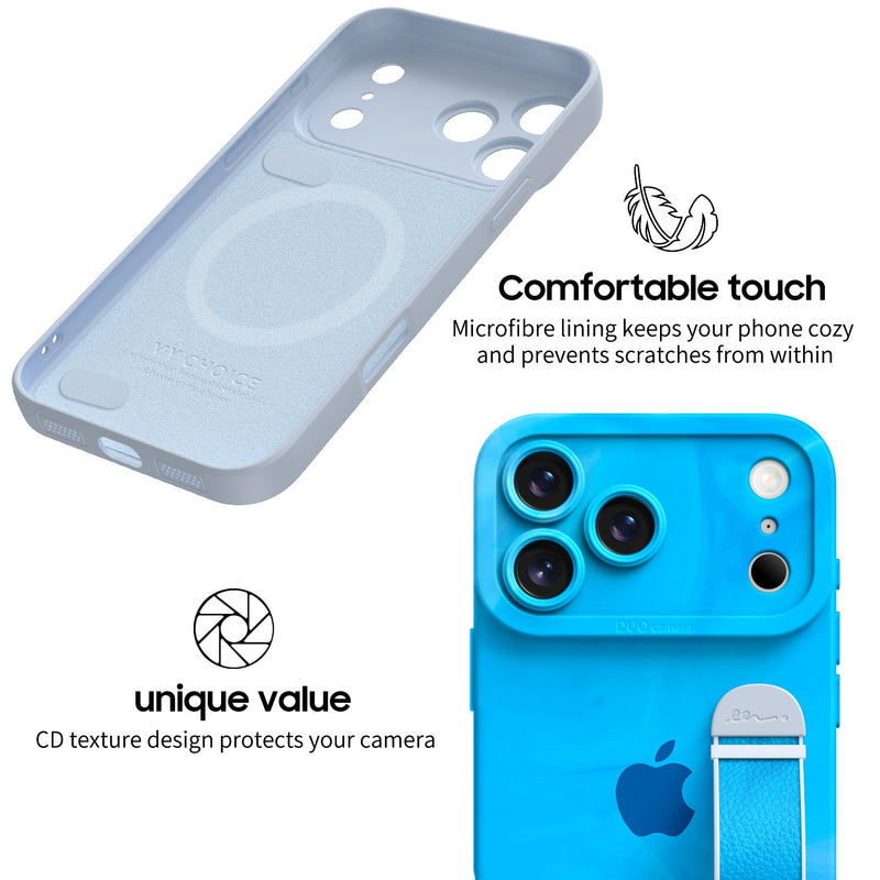 Gray Smoke - iPhone Wrist Strap Case
