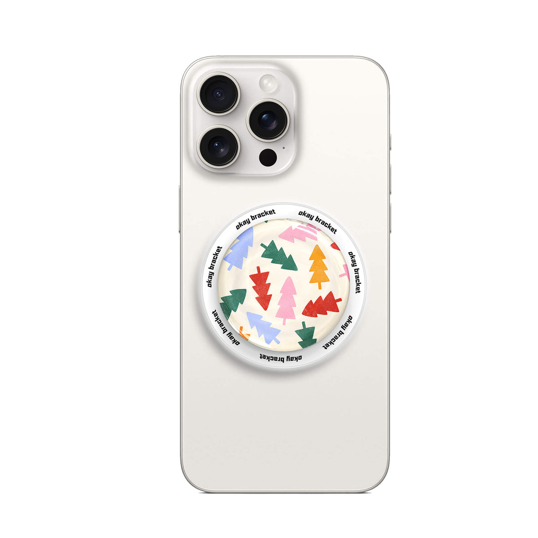 Colorful Christmas Tree - AirBag Grip For MagSafe