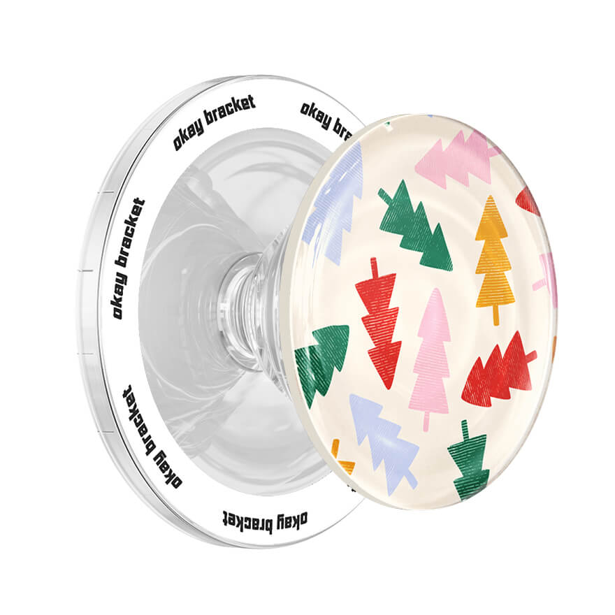 Colorful Christmas Tree - AirBag Grip For MagSafe