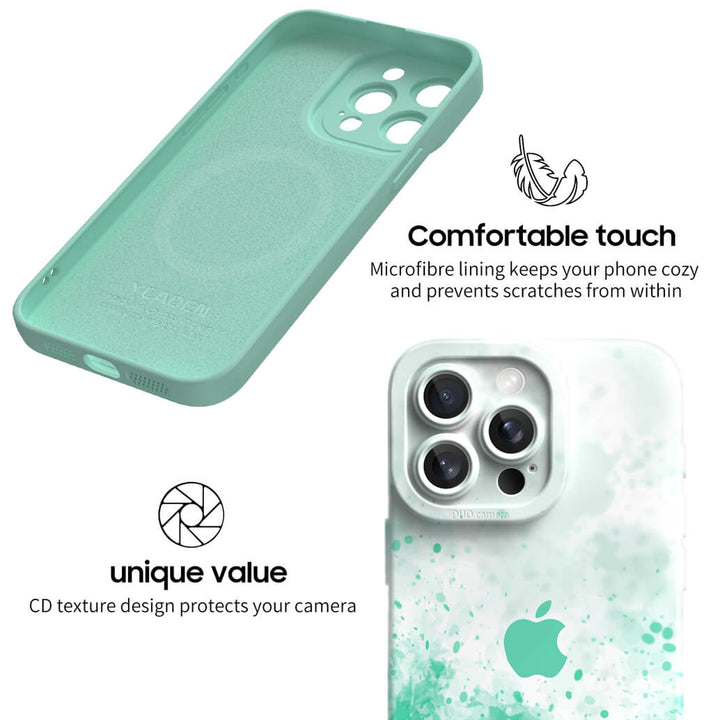Sputter Green Orange Powder - iPhone Case