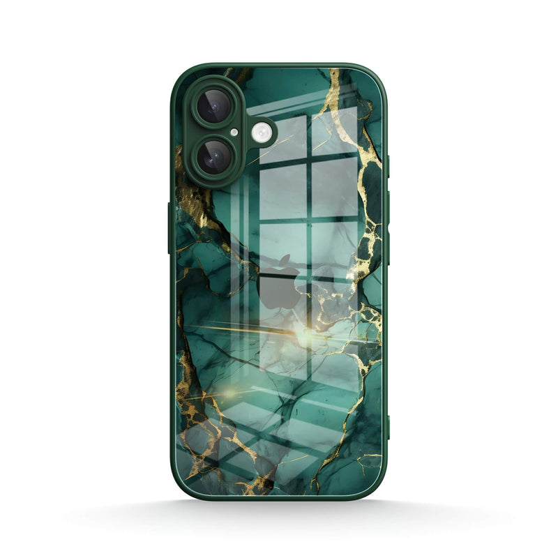 Broken Agate Green - iPhone Glass Case