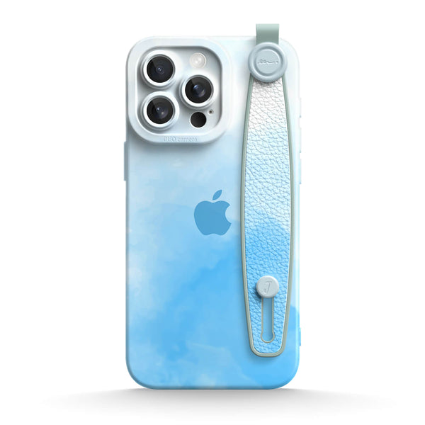 Aquarel Blauw - iPhone Polsband Case