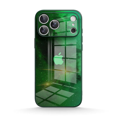 Night Star Green - iPhone Glass Case