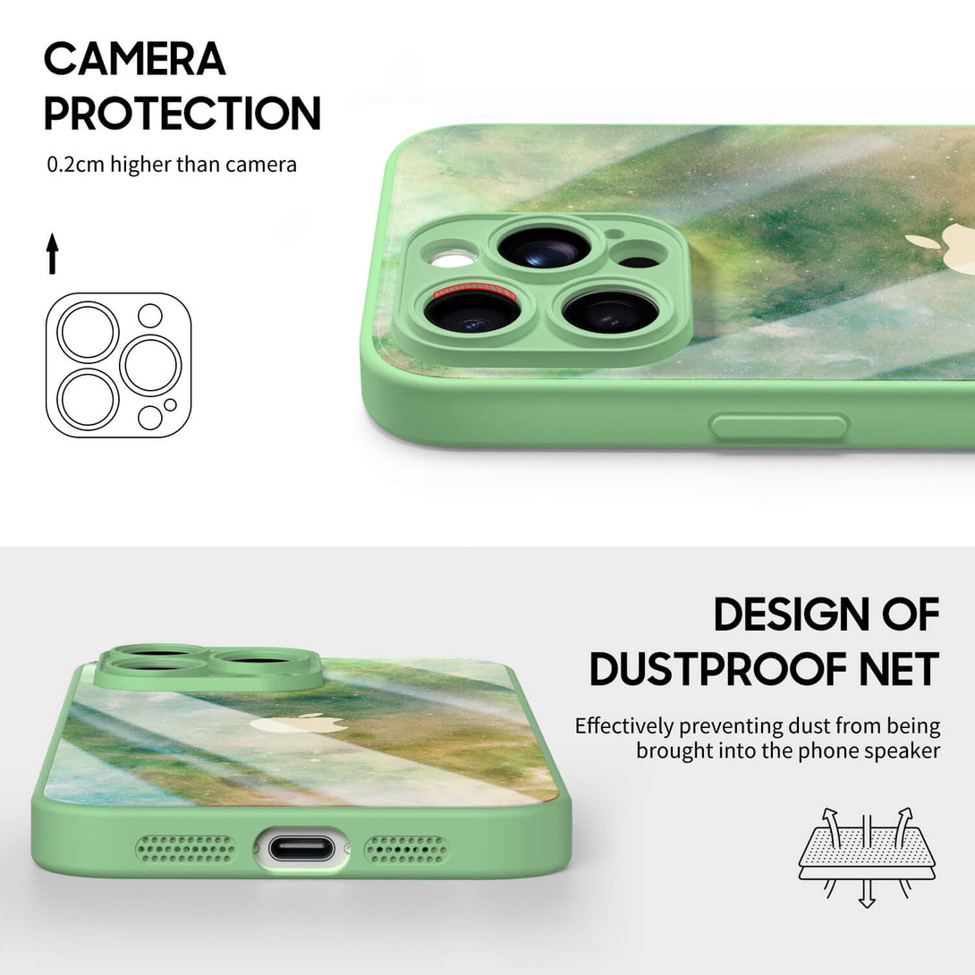 Nebulosa amarillo-verde - Funda de iPhone
