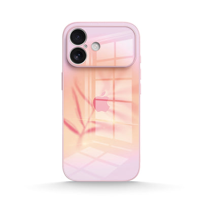 Pink Leaf - iPhone Glass Case