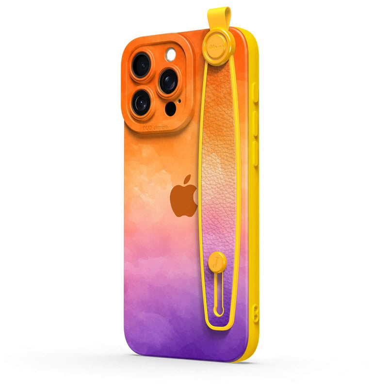 Sunset Color - iPhone Wrist Strap Case