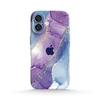 Purple Blue Gilt - iPhone Silicone Case