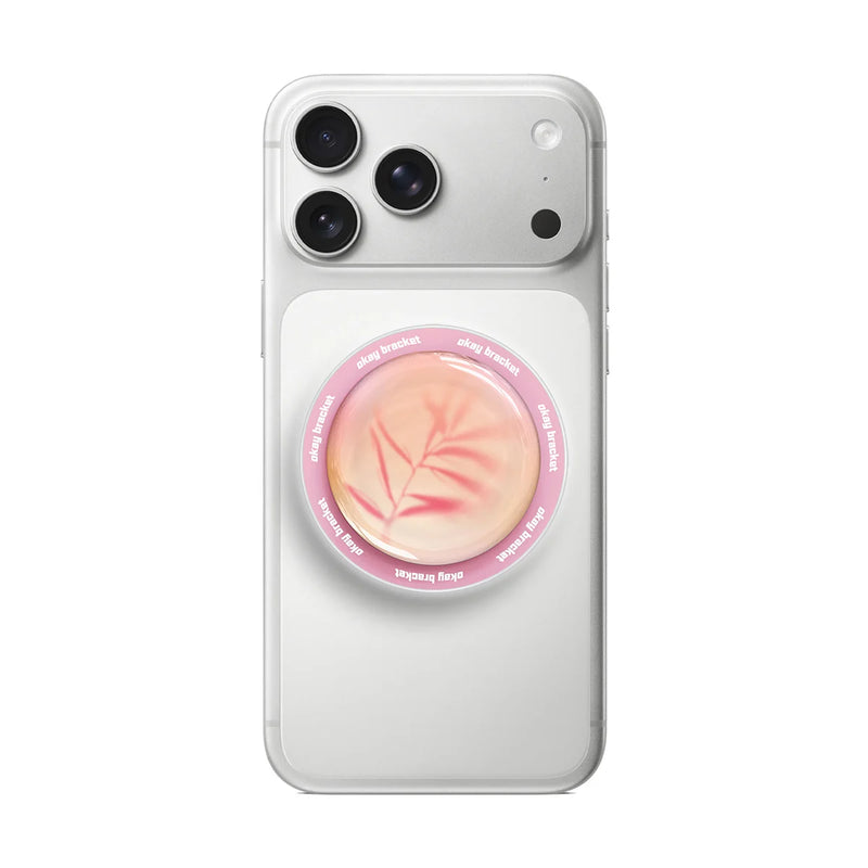 Pink Leaf - MagSafe AirBag Grip
