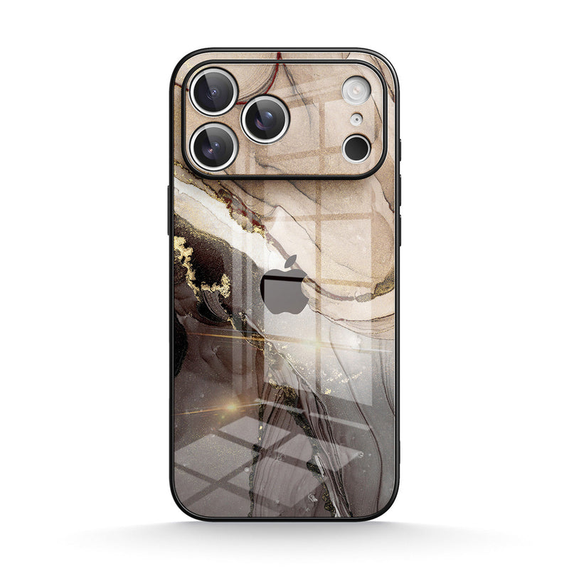 Elegant Brown - iPhone Glass Case