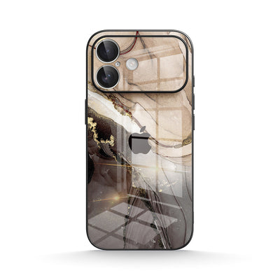 Elegant Brown - iPhone Glass Case