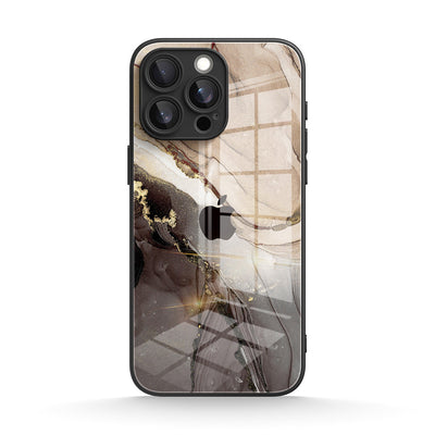 Elegant Brown - iPhone Glass Case