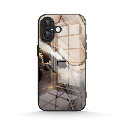 Elegant Brown - iPhone Glass Case