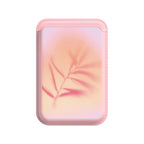 Pink Leaf - iPhone Leather Wallet