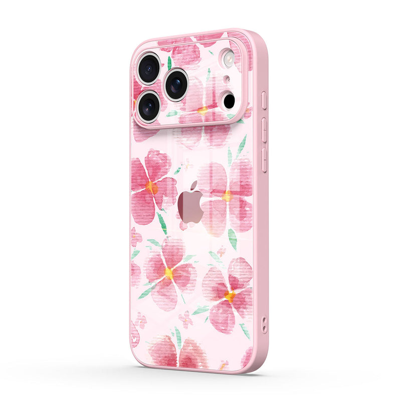 Pink Peach Blossom - iPhone Glass Case