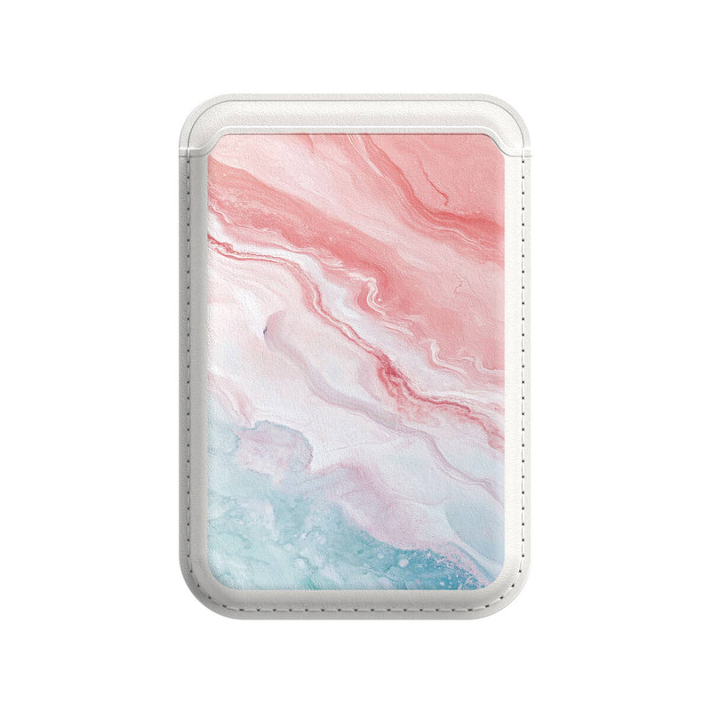 Peach Pink Jade - iPhone Leather Wallet