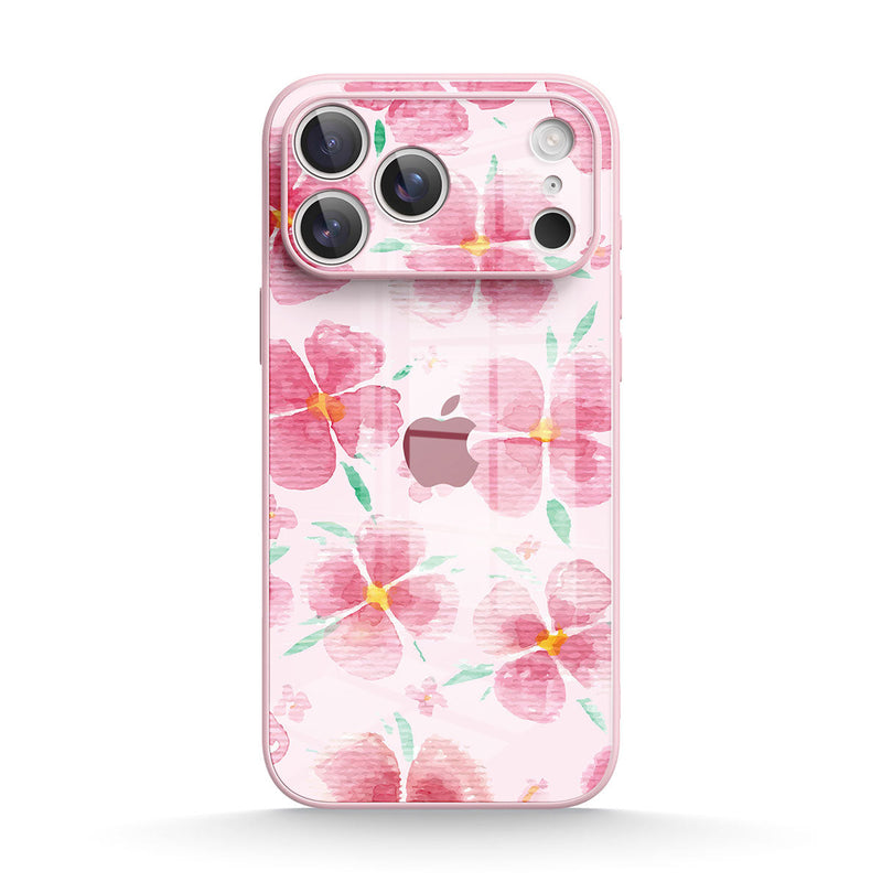 Pink Peach Blossom - iPhone Glass Case