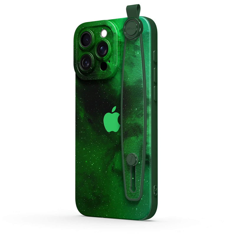 Night Star Green - iPhone Wrist Strap Case