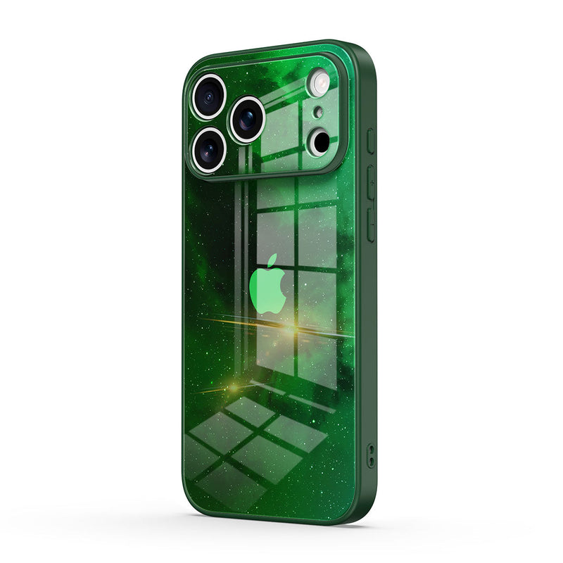 Night Star Green - iPhone Glass Case