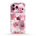 Pink Peach Blossom - iPhone Wrist Strap Case