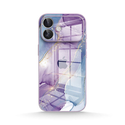 Purple Blue Gilt - iPhone Glass Case