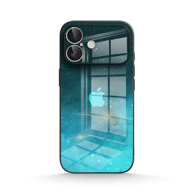 Fluorescent Star Blue - iPhone Glass Case