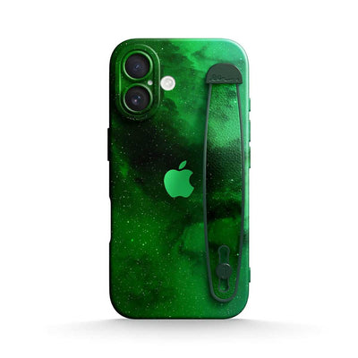 Night Star Green - iPhone Wrist Strap Case