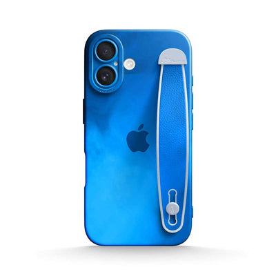 Blue Object - iPhone Wrist Strap Case