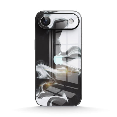 Black White - iPhone Glass Case