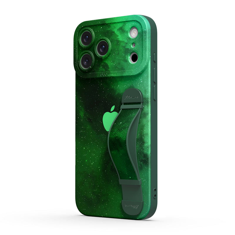 Night Star Green - iPhone Wrist Strap Case