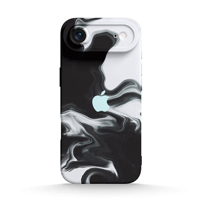 Black White - iPhone Silicone Case