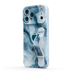 Ice Blue Jade - iPhone Wrist Strap Case