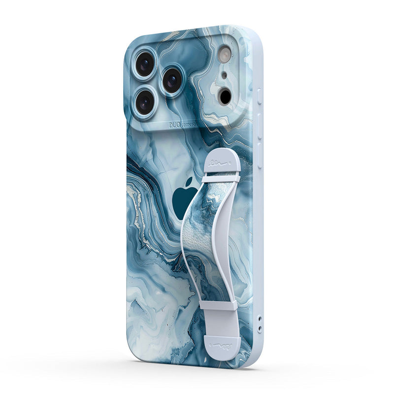 Ice Blue Jade - iPhone Wrist Strap Case