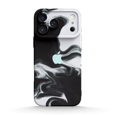 Black White - iPhone Silicone Case