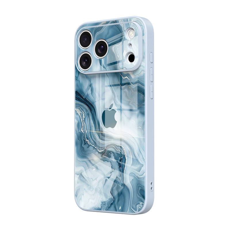 Ice Blue Jade - iPhone Glass Case
